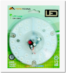 LED MODUL 12W 950LM 6500K 170-265V DIA 122 BLISTER