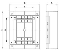 RAZDJELNIK N/Ž TEHNOPLAST 12M IP40 N23-C