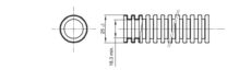 CIJEV SAVITLJIVA SAMOGASIVA FK15 25/18,3 mm crna DX15025R
