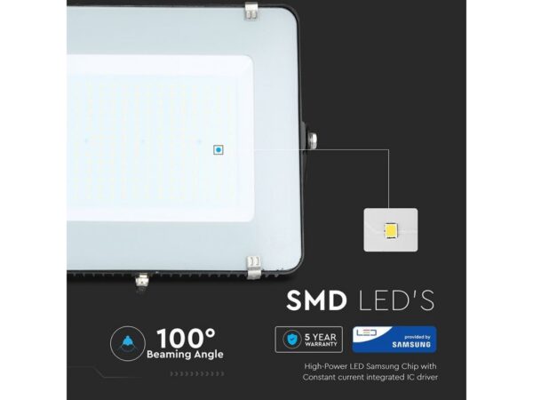 200W LED REFLEKTORSMD SAMSUNG ČIP CRNO KUČIŠTE 4000K