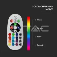 LED ŽARULJA 6W E27 RGB S DALJINSKIM UPRAVLJANJEM 2700K