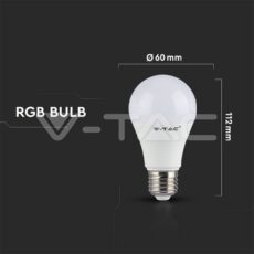 LED ŽARULJA 6W E27 RGB S DALJINSKIM UPRAVLJANJEM 2700K