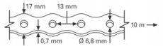 PERFORIRANA TRAKA V 90 12X0,8/10 MET. ZNB