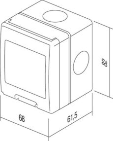 NADŽBUKNO POSTOLJE CUBO IP55 2M PW