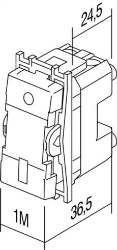 TIPKALO 1POL 16A 250V~ 1M BEZ TIPKE