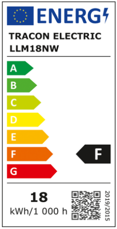 UGRADBENI LED SVJETLEĆI MODUL 230 VAC, 18 W, 4000 K, 1820 lm, EEI=F