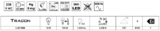 UGRADBENI LED SVJETLEĆI MODUL 230 VAC, 18 W, 4000 K, 1820 lm, EEI=F