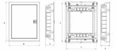 RAZDJELNIK P/Ž TEHNOPLAST 12+2M  IP40 U12-ES METALNA VRATA