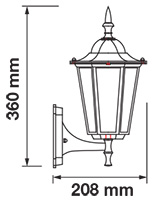 ZIDNA LAMPA – E27 – IP44