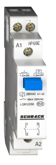 BISTABILNI RELEJ, 230VAC, 2 N/O, 16A, NA DIN NOSAČ