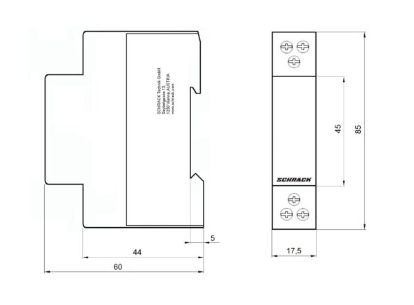 INSTALACIJSKI SKLOPNIK 20A | 1 N/O + 1 N/C | 230V AC