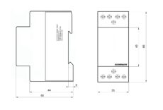 INSTALACIJSKI SKLOPNIK 25A | 4 N/O | 230V AC