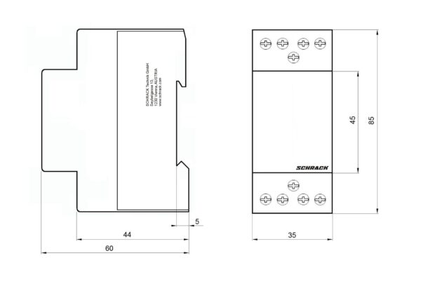 INSTALACIJSKI SKLOPNIK 25A | 4 N/O | 230V AC