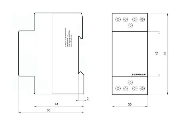 INSTALACIJSKI SKLOPNIK 25A | 4 N/O | 230V AC