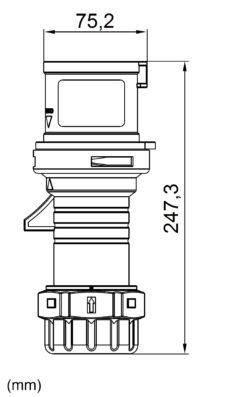 INDUSTRIJSKI UTIKAČ, 5P 63A, 400V, IP44, VIJČANE STEZ.