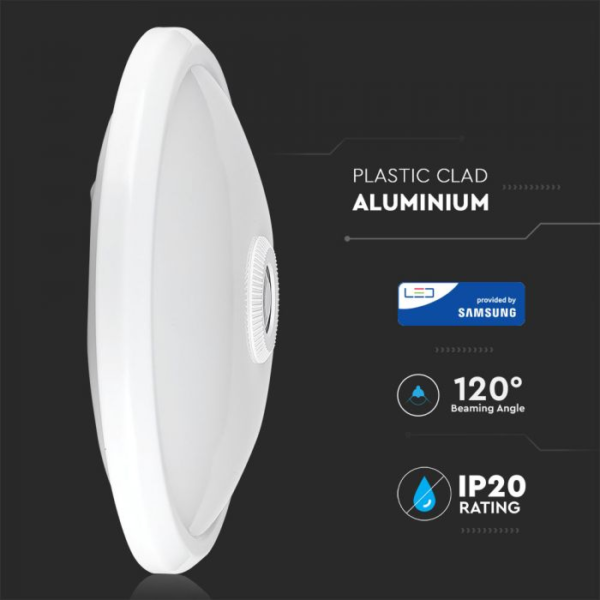 STROPNA LAMPA 12W 4000K – SA SENZOROM – SAMSUNG ČIP – OKRUGLA