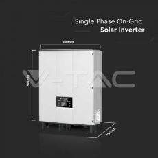 V-TAC Jednofazni fotonaponski pretvarač On-Grid 5KW (5000W) Jamstvo 5 godina IP66
