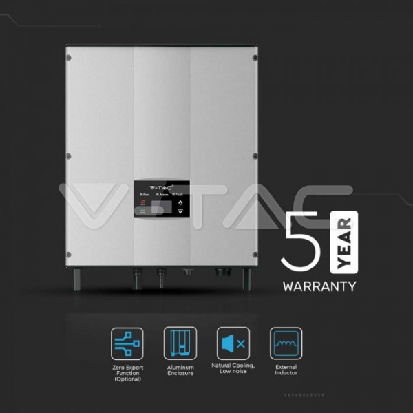 V-TAC Jednofazni fotonaponski pretvarač On-Grid 5KW (5000W) Jamstvo 5 godina IP66