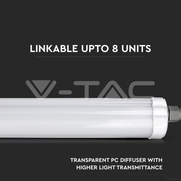 36W vodonepropusna lampa 120cm 4500K 120lm/W