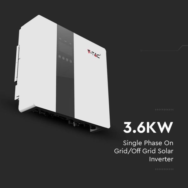 V-TAC jednofazni hibridni fotonaponski pretvarač On-Grid / Off-Grid 3KW (3000W) jamstvo 3 godine IP66