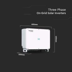 V-TAC trofazni fotonaponski pretvarač On-Grid 50KW (50000W) jamstvo 10 godina IP66