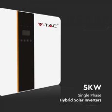 V-TAC Jednofazni hibridni fotonaponski pretvarač On-Grid/Off-Grid 5KW (5000W) IP65, CT i spojni pribor