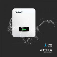 V-TAC Jednofazni hibridni fotonaponski pretvarač On-Grid/Off-Grid 6KW (6000W) IP65, CT, Smart Metar i spojni pribor