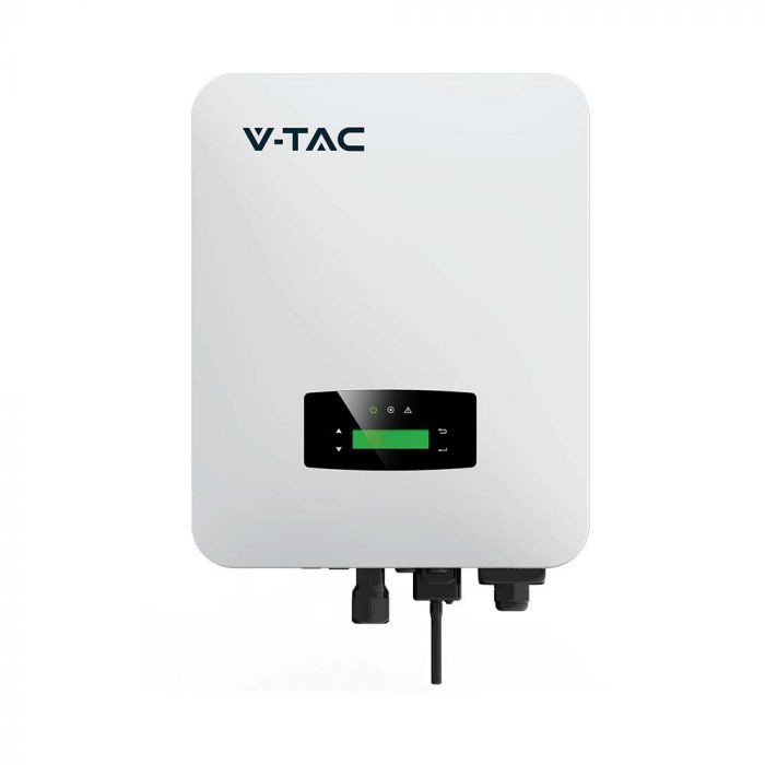 V-TAC Jednofazni hibridni fotonaponski pretvarač On-Grid/Off-Grid 6KW (6000W) IP65, CT, Smart Metar i spojni pribor