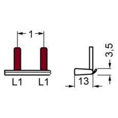 PIN SABIRNICA 1P SIEMENS 10MM 1M