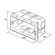 KUTIJA MODUL PM4-65 4M DUBOKA