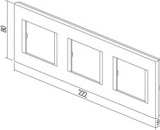 OKVIR MODUL LINE 3×2 SB