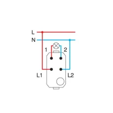 PREKIDAČ MODUL DVOPOLNI 1M BEZ TIPKE