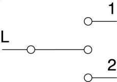 PREKIDAČ MOD. ZA ROLETE 1-0-2 16AX 250V~ 1M BEZ TIPKE