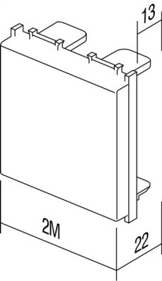 POKLOPAC MODUL ZA PRAZNO MJESTO 2M AT