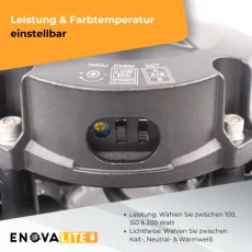 INDUSTRIJSKA SVJETILJKA 100-200W, 3500-5500K, 14000-28000LM I65, DIMABILNA