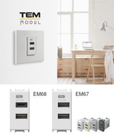 TEM MODUL USB PUNJAČ 5V 3.0A USB + C 1M SB