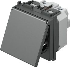 TEM MODUL UTIČNICA S POKLOPCEM 2M AT VM11AA-U