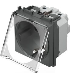 TEM MODUL UTIČNICA S PROZIRNIM POKLOPCEM 2M AT VM11AT-U