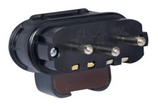 KUTNI UTIKAČ TROPOLNI TROFAZNI L CRNI 16A 440V~