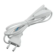 KABEL ZA KUĆANSKE UREĐAJE S PREKIDAČEM 2X0,75mm2 BIJELI 2m