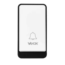 KINETIČKO ZVONO ZA VRATA BEŽIČNO 110-240V, BIJELO, CRNI RUB