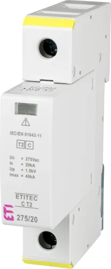 ODVODNIK PRENAPONA ETI C T2 1+0 275/20