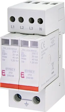 ODVODNIK PRENAPONA ETI V 2T2 4+0 255/20