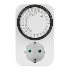 MEHANIČKI, ANALOGNI PROGRAMATOR VREMENA, 24h, SCHUKO