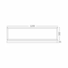NADGRADNI LED PANEL SA PROMJENOM WATAŽE 30/40/50W 3CCT 5200lm 1200x300x35 IP40