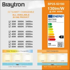 NADGRADNI LED PANEL SA PROMJENOM WATAŽE 30/40/50W 3CCT 5200lm 1200x300x35 IP40