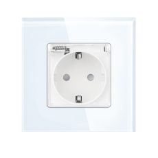 ELEKTRO SMART JEDNOSTRUKA EU UTIČNICA TIP F S VODOOTPORNIM POKLOPCEM - BIJELA