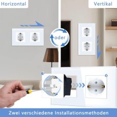 ELEKTRO SMART MODUL ZA DVOSTRUKU EU UTIČNICU TIP F,16A,CRNI
