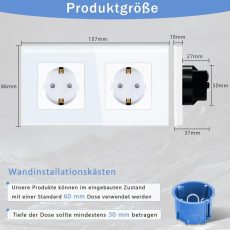 ELEKTRO SMART MODUL ZA DVOSTRUKU EU UTIČNICU TIP F,16A,CRNI
