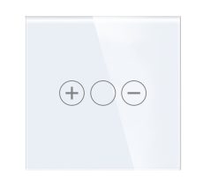 ELEKTRO SMART STAKLENI PANEL ZA DIMER S METALNIM NOSAČEM - BIJELI